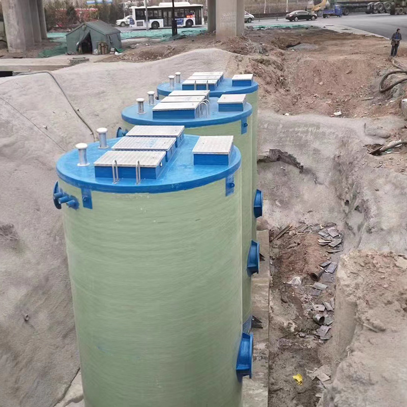 一体化预治提升泵站 地埋式污水处理设备 全自动玻璃钢地埋式泵站