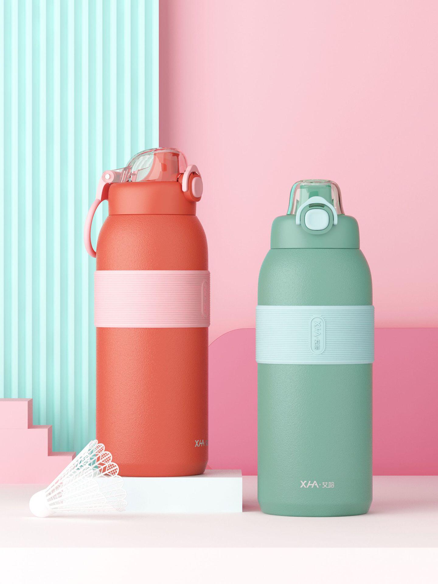 大容量运动水壶成人大号户外旅行水杯男女士学生可泡茶简约保温杯