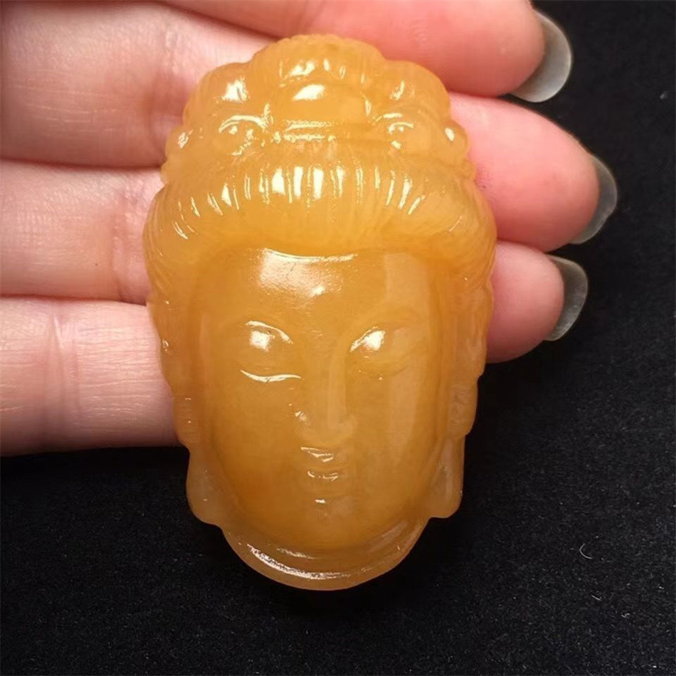 黄龙玉观音玉坠云南黄龙玉抱瓶观音头吊坠男款菩萨玉挂件-阿里巴巴