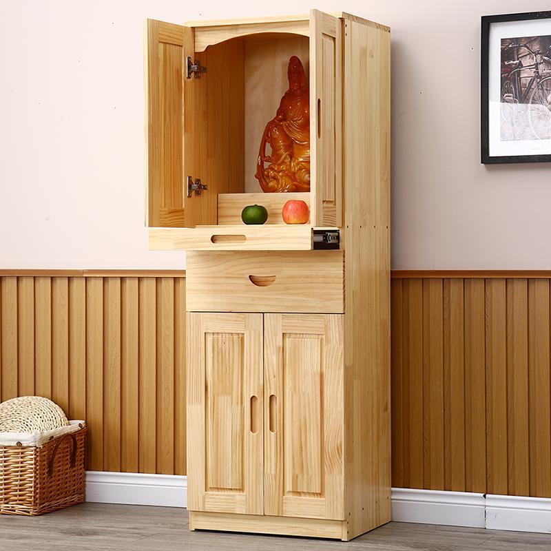 实木佛柜立柜 菩萨柜观音柜神供柜 财神柜关公 佛龛神柜带门