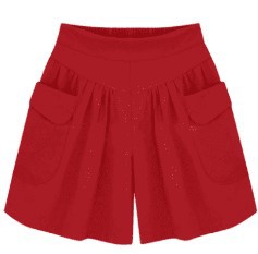 European and American Summer plus-Sized plus Size Women's Clothing Plump Girls Wide Leg Shorts Female 100.00kg Sister Versatile Hot Pants Culottes Female Summer