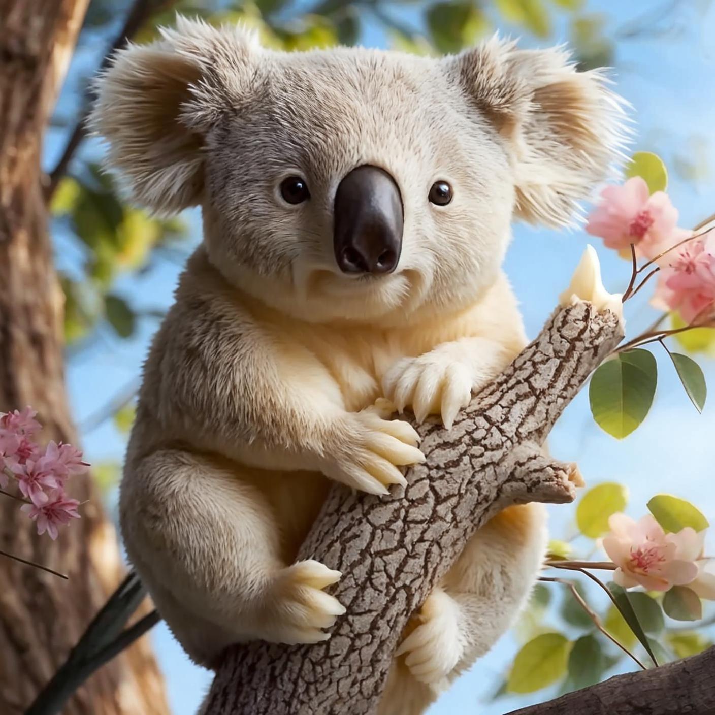 3d无尾熊浮雕圆柱蜡烛硅胶模具diy可爱考拉公仔家具装饰石膏摆件