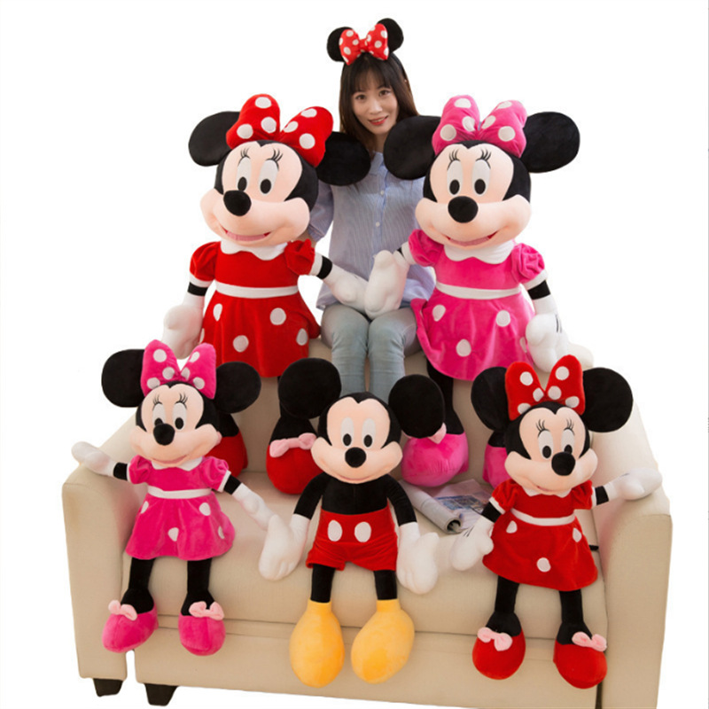Mickey Minnie Toy Mickey Mouse Plush Toy Couple Disney Doll Festive Dolls for Clawing Generation Hair