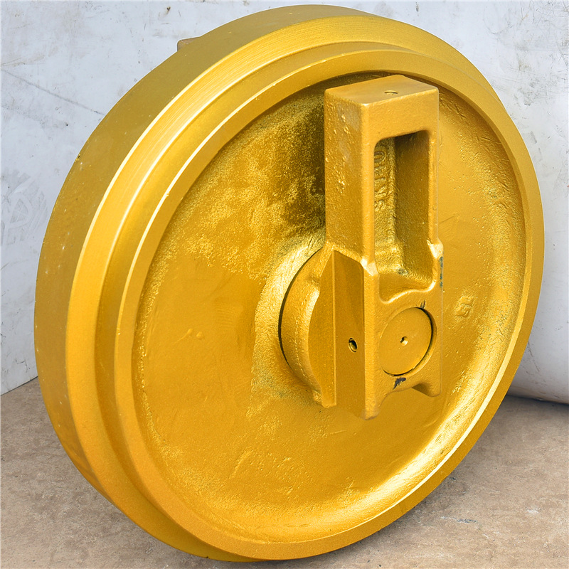 挖掘机引导轮惰轮行走导向轮履带式推土机起重机矿山合金锻造出口