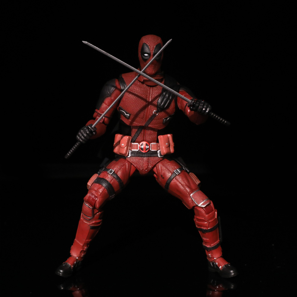 动漫x-战警 7寸可动死侍 人偶玩具 摆件 手办批发 模型