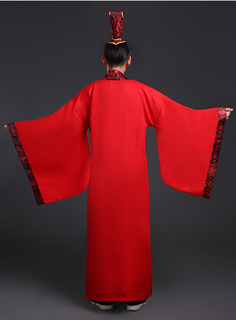 新款古装汉服男大氅服饰直锯汉代古代公子大臣侠客影视演出服