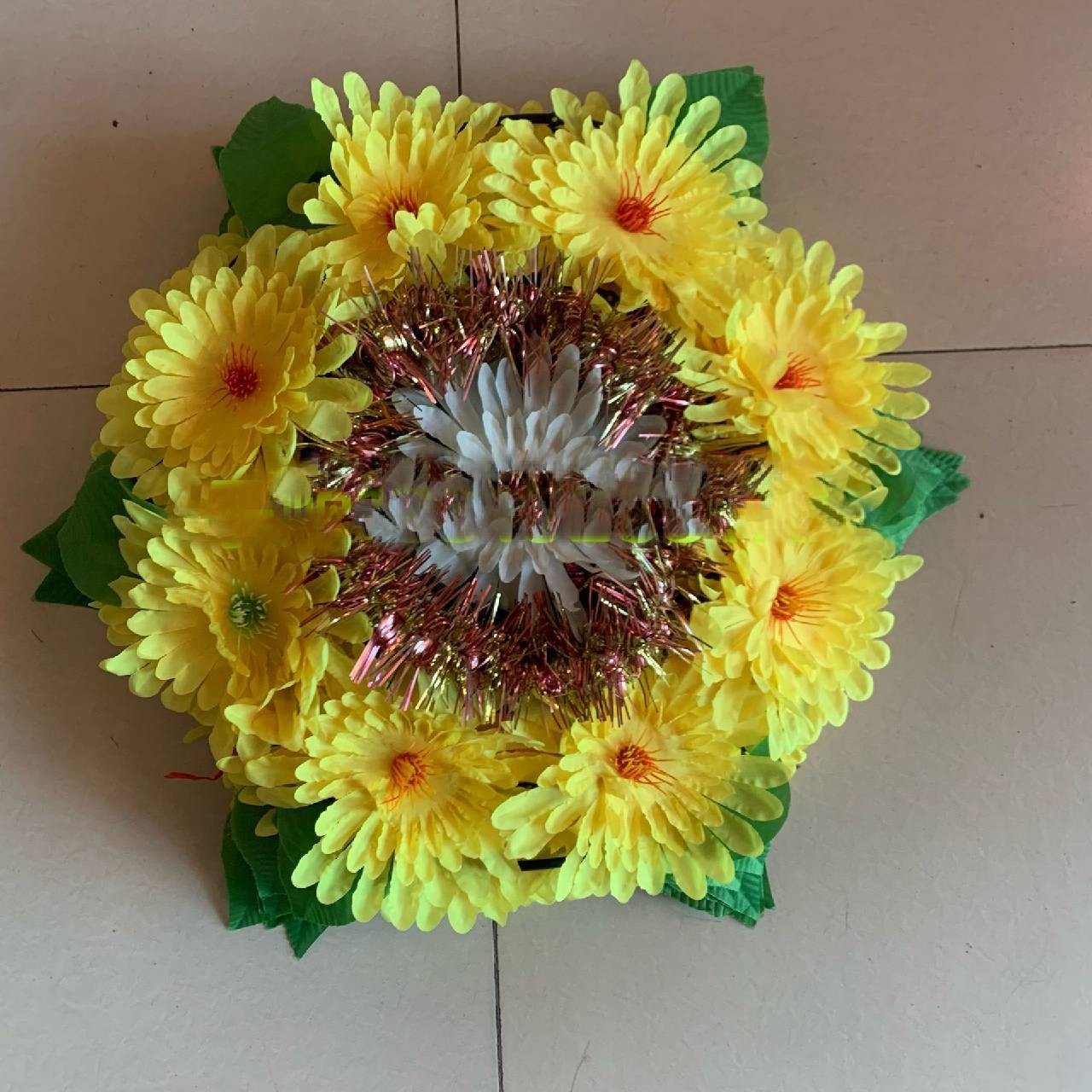 清明花环花圈花束仿真花殡葬用品白事用品清明扫墓烧纸花圈寿衣