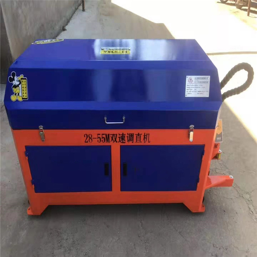钢管翻新调直机 钢筋调直机尺寸 建筑工地用钢筋调直机