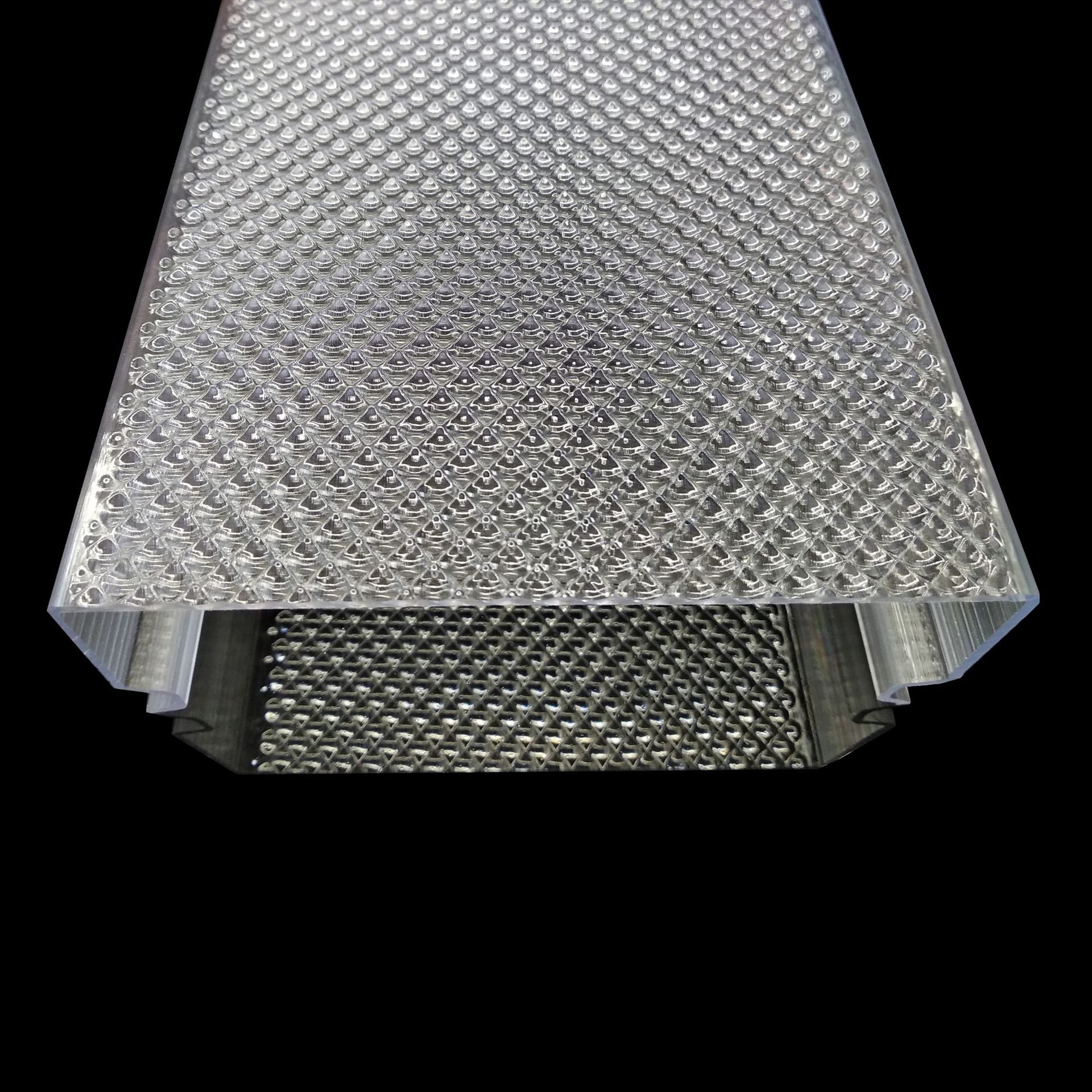 亚克力灯罩 pmma压花灯罩 亚克力挤出线型灯罩