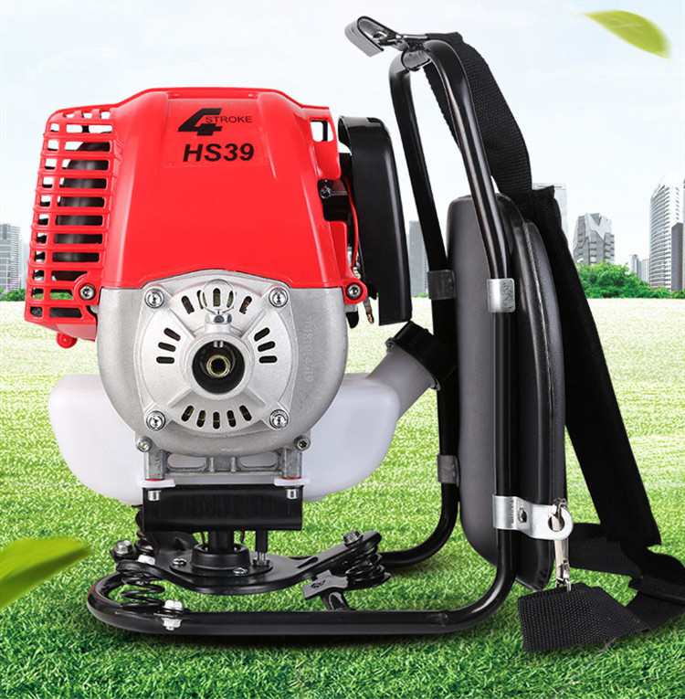 本田王四冲程背负割草机动力头大功率除草机打草机地钻汽油发动机