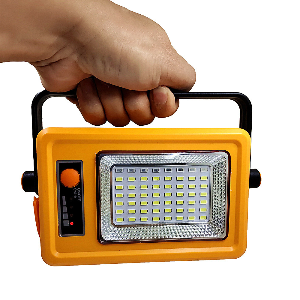 led应急工地太阳能手提移动充电射灯家用长续航超亮庭院夜市摆摊