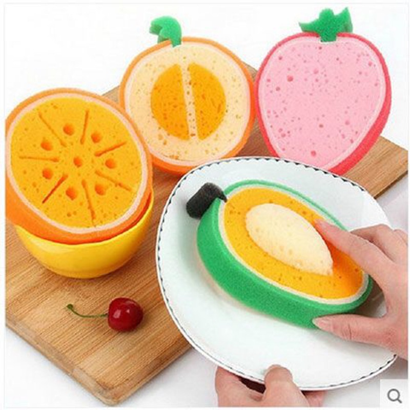 Fruit Dishcloth Bowl Brush Towel Spong Mop Rag Thickened Scouring Pad Washing Pot Washing Spong Mop Washing Pot Dish Towel