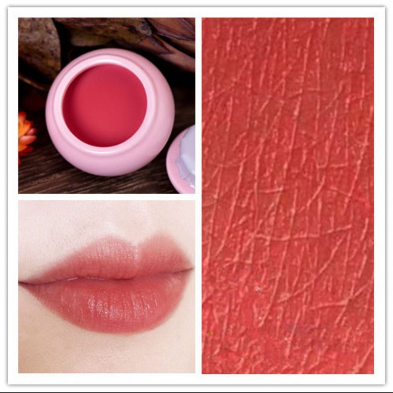 古法口脂胭脂植物制作鲜花古风口红陶瓷中国风古代唇脂唇膏免卸妆