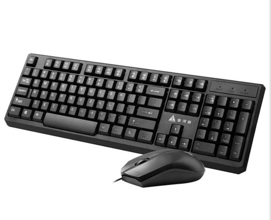 金河田键鼠 km036 有线家用办公键盘鼠标套装笔记本台式电脑usb