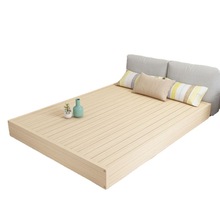 榻榻米床架木硬板双人床排骨架落地铺床日式矮床贴地台床头速卖通