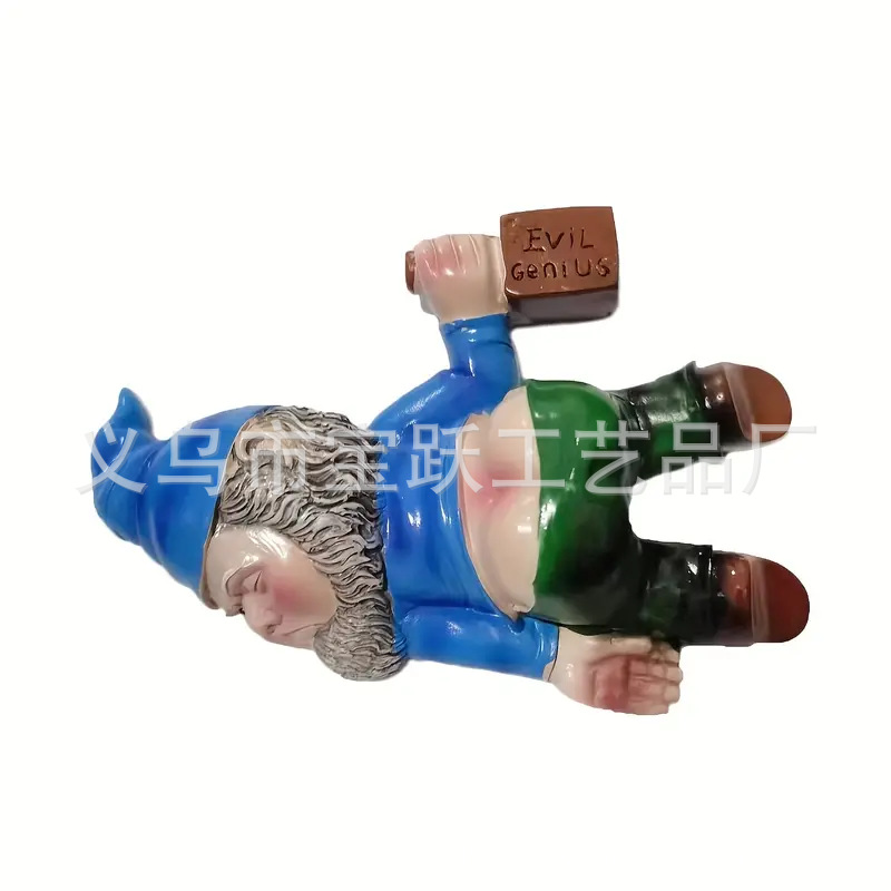 Cross-Border Funny Drunk Garden Dwarf Outdoor Indoor Courtyard Lawn Porch Decoration Statue Resin