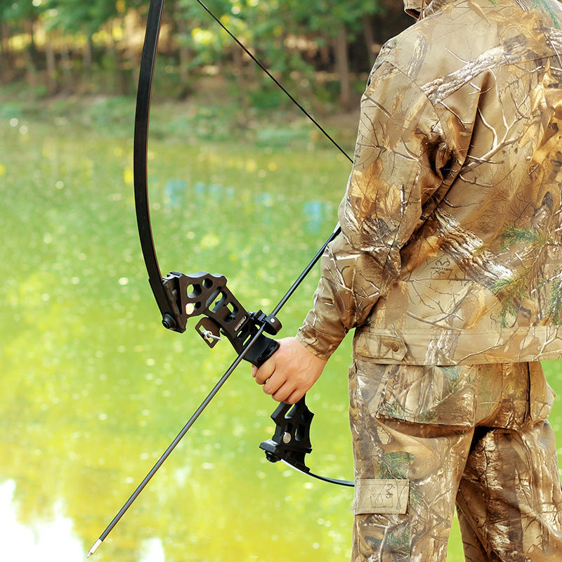 合金直拉弓闪电狼传统弓成人弓箭器材射箭竞技箭馆景区大威力
