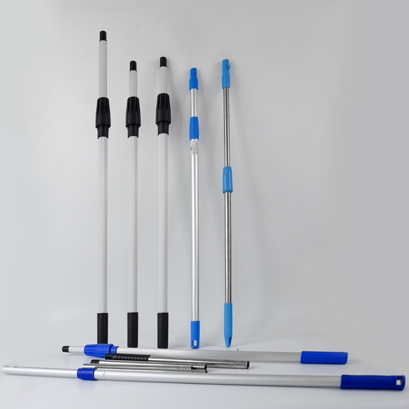 多节伸缩扫把杆子拖把杆子铝合金伸缩杆拖把棍多节可拼接杆扫把杆