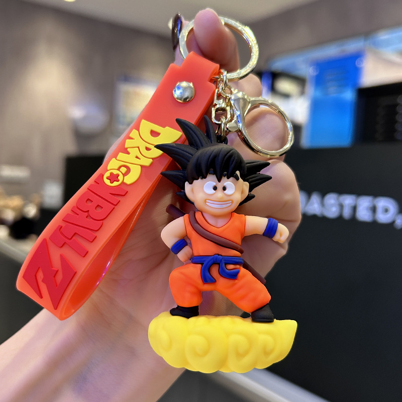 New Cartoon Anime Dragon Ball Doll Keychain Pendant Cartoon Animation Monkey King Pendant Gift Wholesale