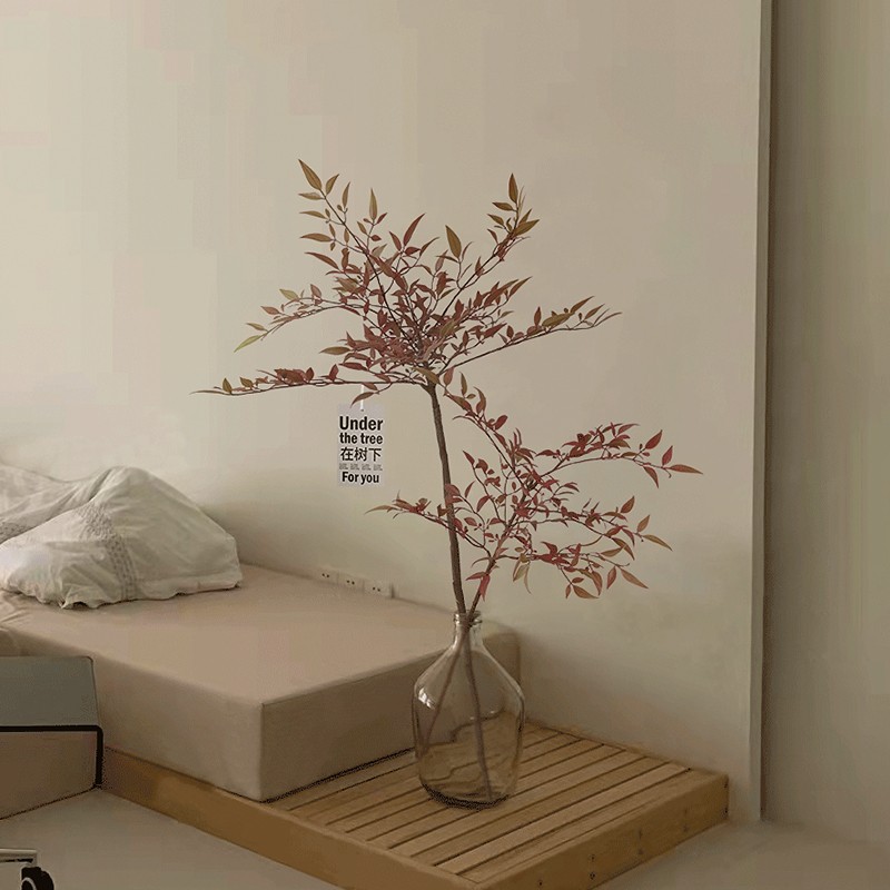 绿植南天竹假花绿植南天竹室内客厅桌面装饰仿生写真大型