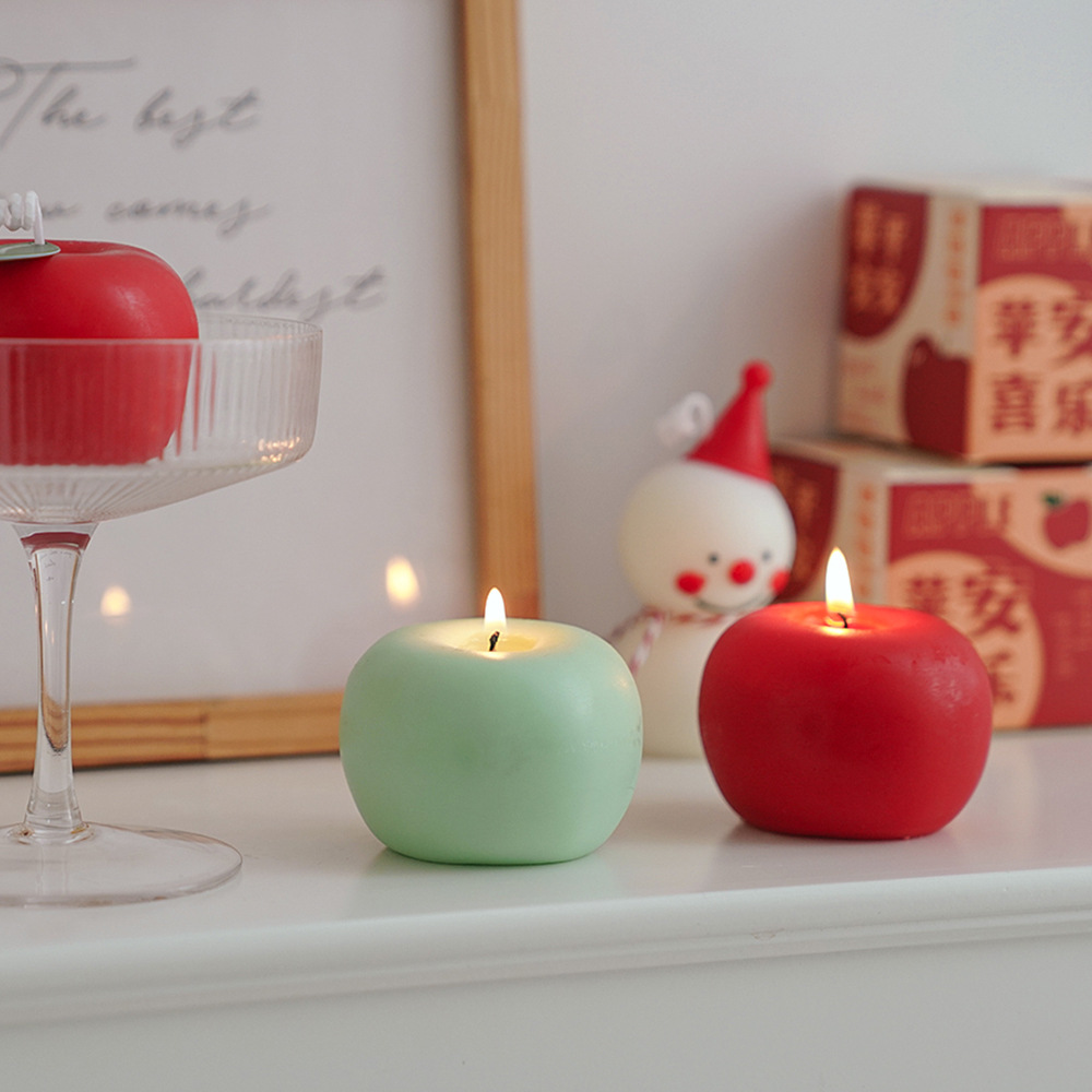 Candle Wholesale Apple-Shaped Aromatherapy Gift Box Hand Gift Christmas Birthday Simulation Apple Aromatherapy Candle