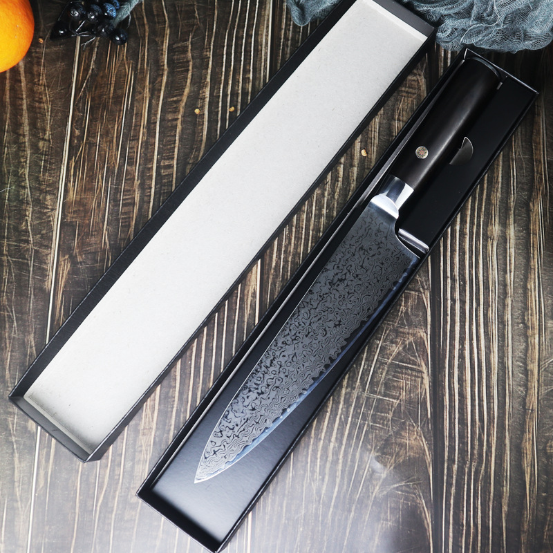 大马士革厨刀西式厨师刀三德刀菜刀锻打刀切片刀切付刀料理主厨刀