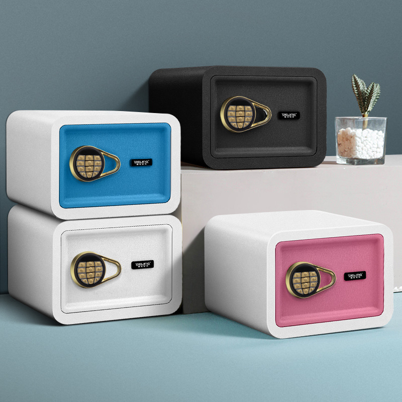 保险柜家用小型保险箱指纹密码迷你床头全钢入墙防盗保管箱隐形25