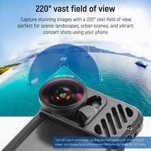 纽尔 8mm鱼眼镜头适用17mm螺纹镜头背板夹座手机iPhone15兔笼配件