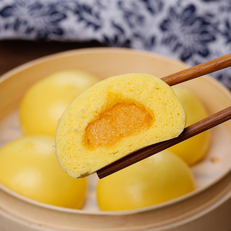 邻家小厨广式奶黄包港式蒸煮速冻面点批发儿童营养早餐包子供应