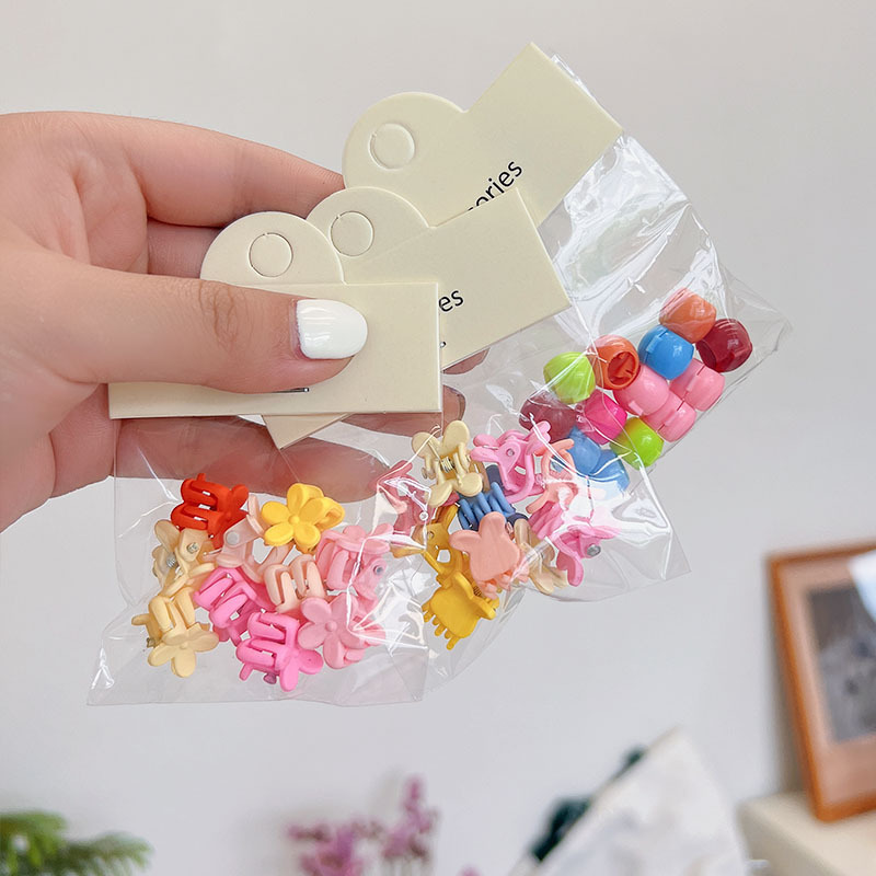 New Candy Color Hanging Bag Mini Little Clip Children Barrettes Little Girl's Hair Pin Princess Small Jaw Clip Cute Hair Claw