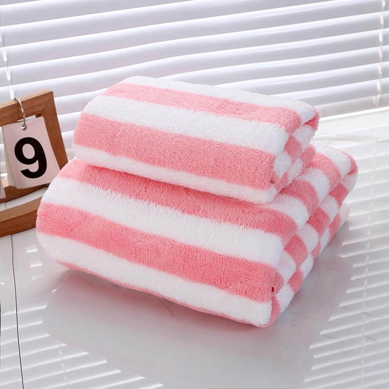 Present Towel Coral Fleece Towels Facecloth Household Absorbent Wholesale Towels Bath Towel