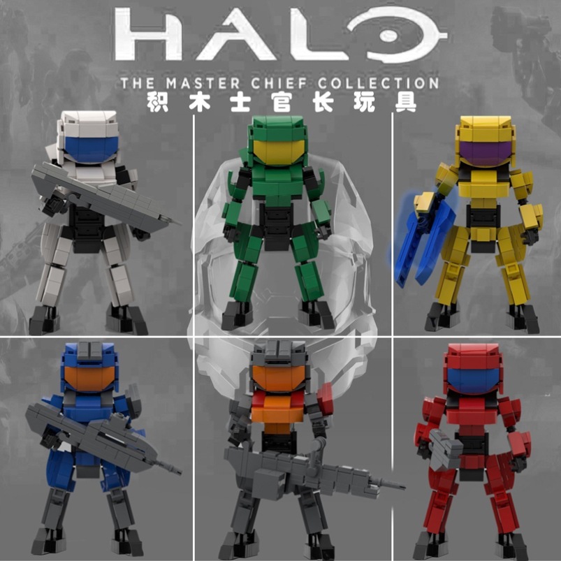 ny命召唤机甲光环士官长战士人仔稀有外骨骼装甲男孩玩具-阿里巴巴
