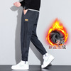 Autumn and winter Plush cowboy trousers man Chaopai work clothes winter Exorcism thickening Cold keep warm Haren pants