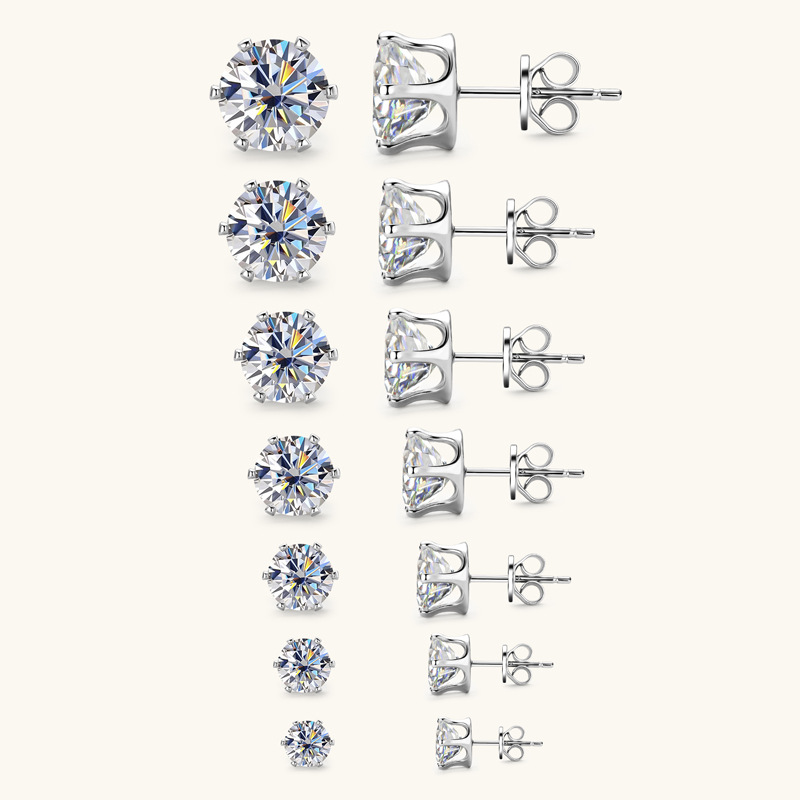 2023 New Internet Hot Diamond Stud Earrings Special-Interest Design High Sense S925 Silver Earrings Wholesale