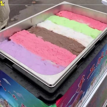 移动冰淇淋机淋冰糕摆摊冰激凌流动冰淇淋手工彩虹冰淇淋甜筒摆摊