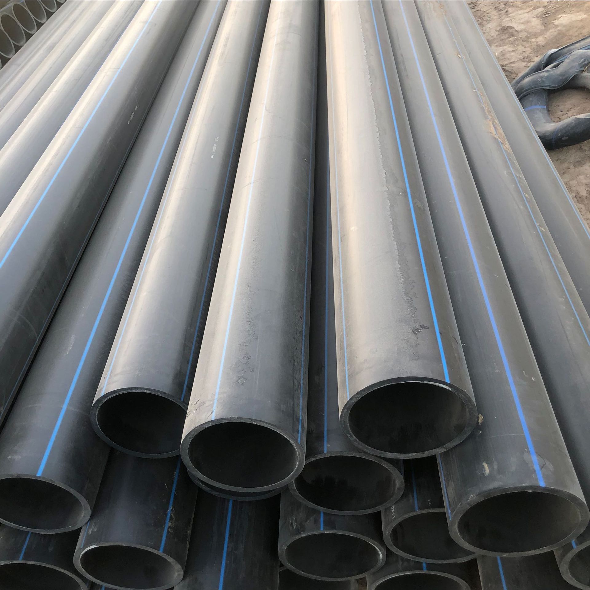 3成交0米厂家供应  hdpe穿线管 电线电缆保护套 黑色pe穿线管过道顶管