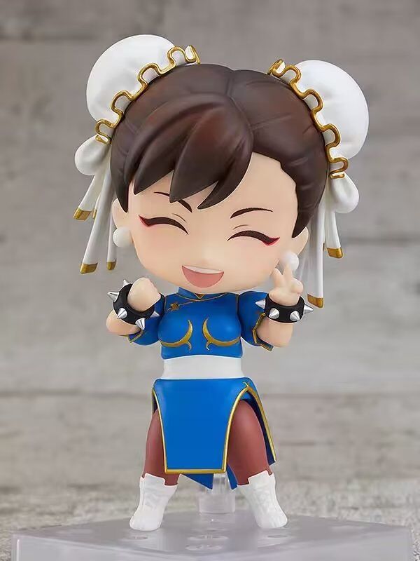 q版粘土人 1993# 街霸2 春丽 chun-li 换脸可动动漫手办 公仔