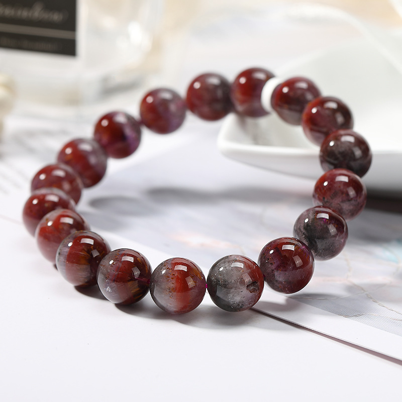 紫钛极光23auralite23水晶手链手串手排吊坠 男女款