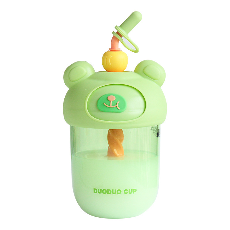Straw Cup Female Good-looking Internet Celebrity Cup Ins Style Office Portable Coffee Cup Student Plastic Mixing Cup