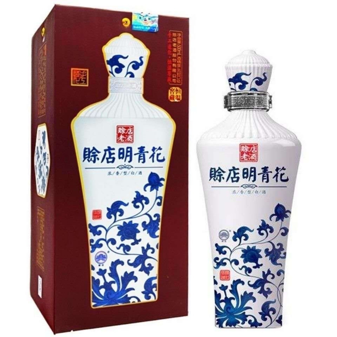 河南赊店明青花浓香型白酒 52度 500ml整箱6瓶