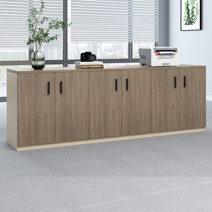 打印机放置柜储物柜带锁办公桌边柜侧柜茶水柜办公室文件柜矮柜子