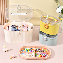桌面收纳盒儿童积木玩具首饰分类防尘整理箱分格塑料零食储物盒子