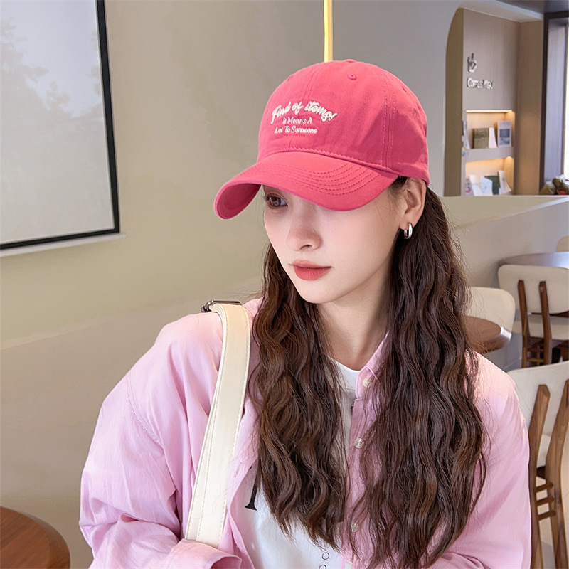 2024新款原创棒球帽大头大脸可戴宽檐显脸小纯棉鸭舌帽男女生帽子