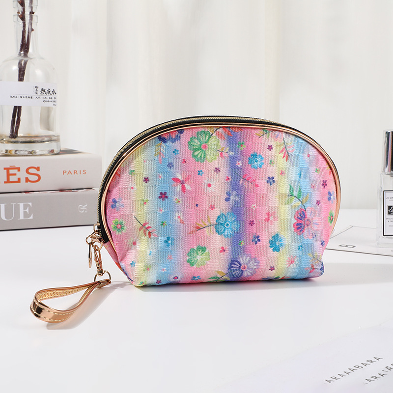 Gree Printing Cosmetic Bag Portable Large-Capacity Cosmetics Storage Bag Fashion Travel Coin Purse Zipper Bag