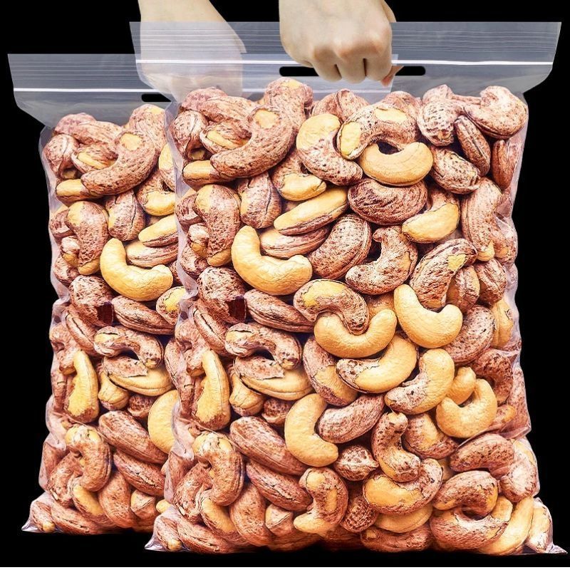 新货特大紫衣腰果500g严选优质带衣腰果坚果零食休闲食品50g