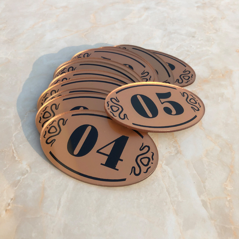 亚力餐厅桌号牌数字号码牌贴网吧饭店座位餐号牌叫号点餐台号牌