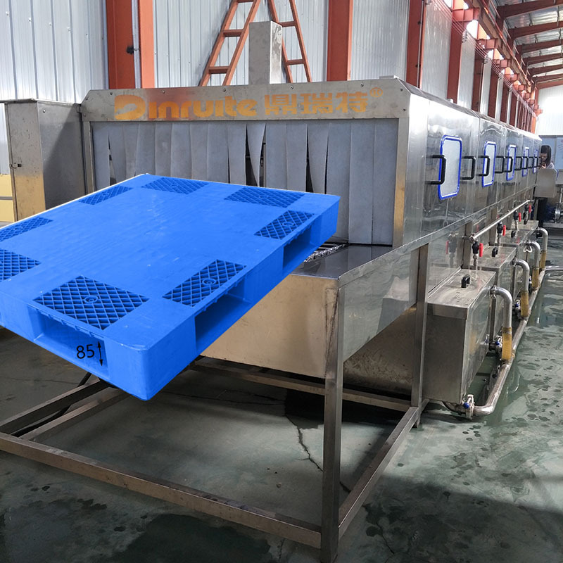 清洗塑料托板的机器 不锈钢连续自动喷淋式物流冷链托盘清洗设备