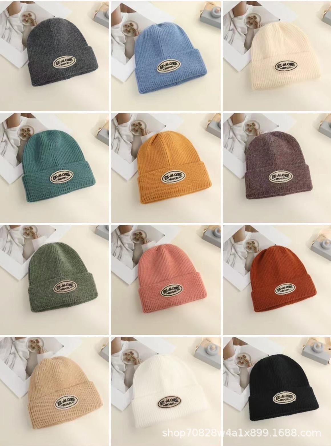 Face-Looking Small Knitted Woolen Cap Korean Style New Trendy Autumn and Winter Wild Suitable for round Faces Japanese Style Temperament Warm Hat