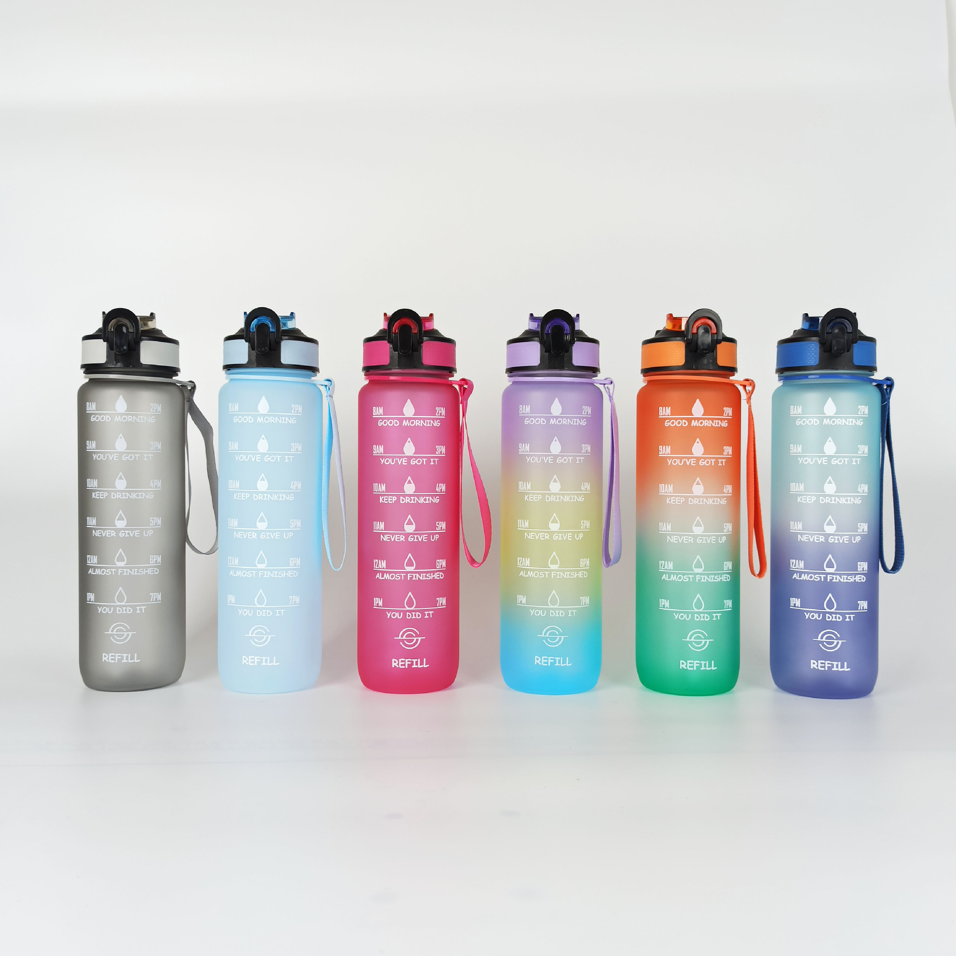 1l塑料杯运动水杯tritan大容量户外sk pc水壶便携吸管太空杯_美惠贸易