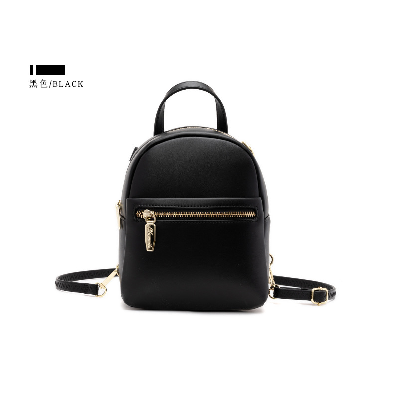 2022 New Women's Bag Korean Style Versatile Fashion Large Capacity Mini Backpack Anti-Theft Schoolbag PU Leather Backpack